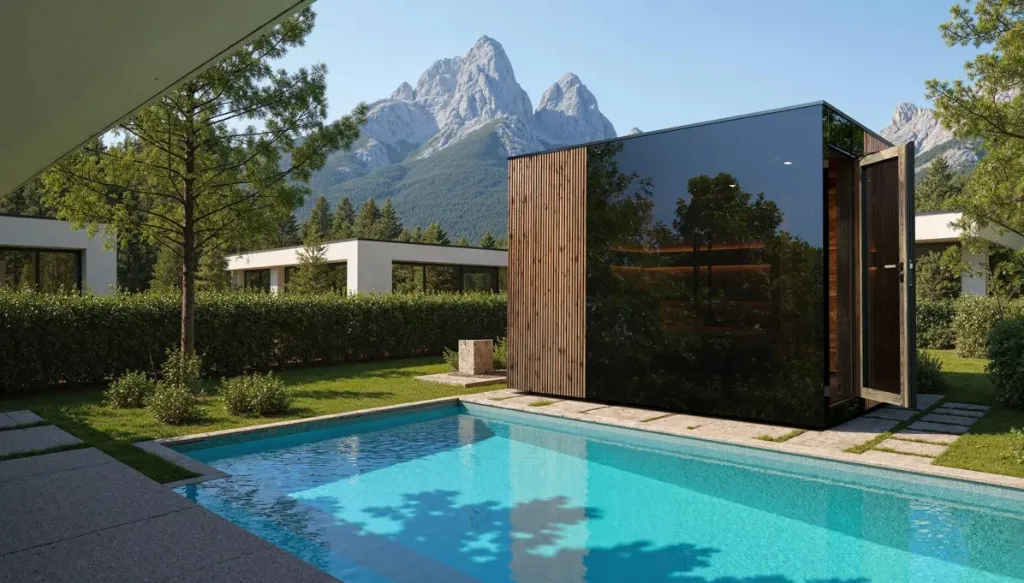 Gartensauna St. GALLEN XL Prestige Edge Deluxe-DS