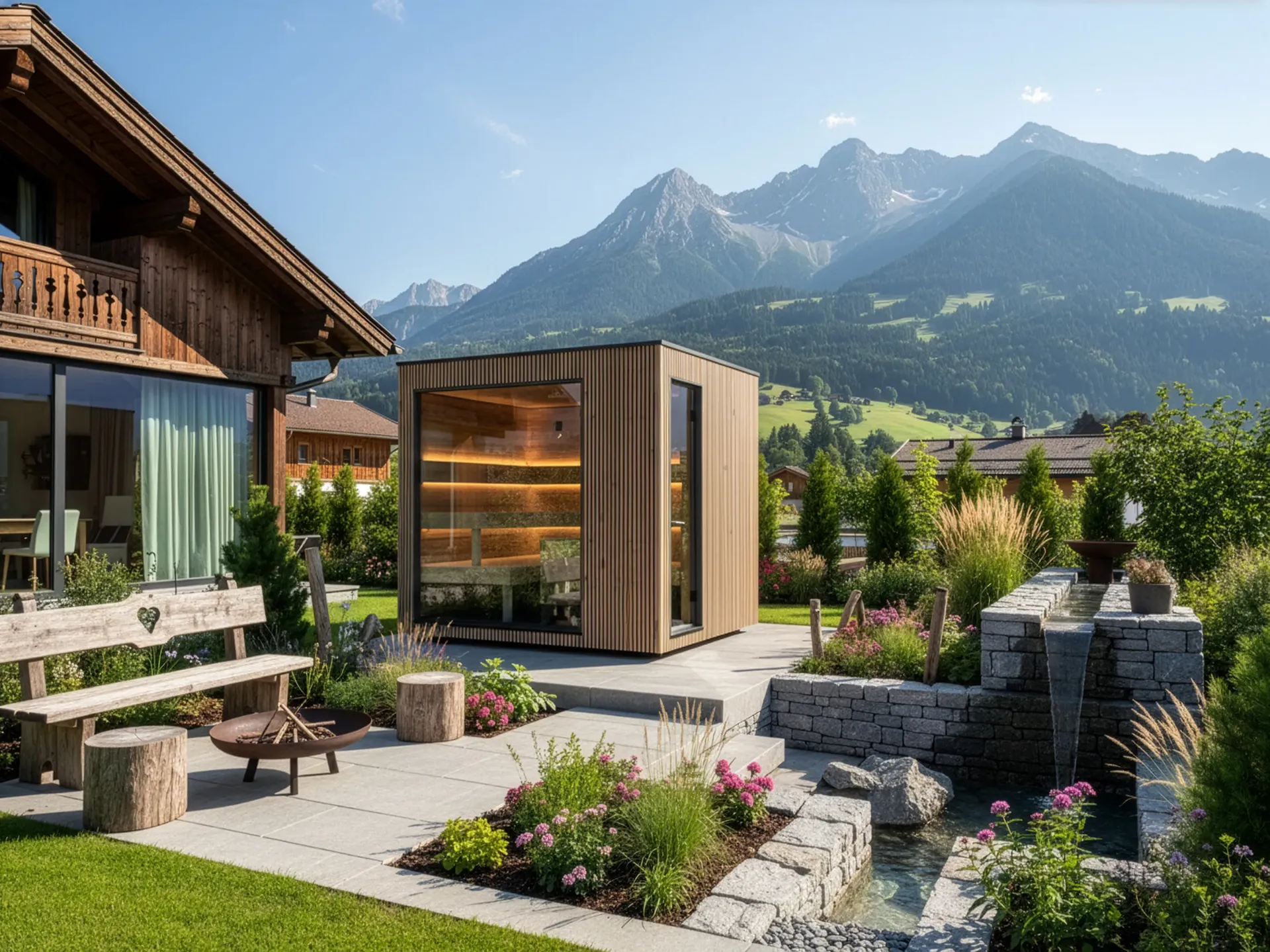 Gartensauna St. GALLEN Pure Elegance   Deluxe-8