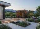 Gartensauna St. GALLEN XL Pure Panorama   Lounge-8