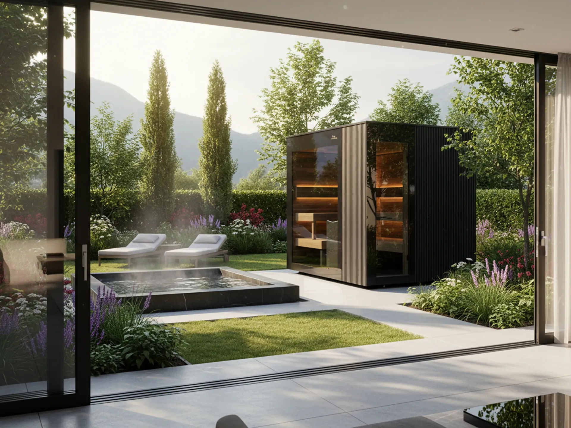 Gartensauna St. GALLEN Select Elegance Deluxe-8