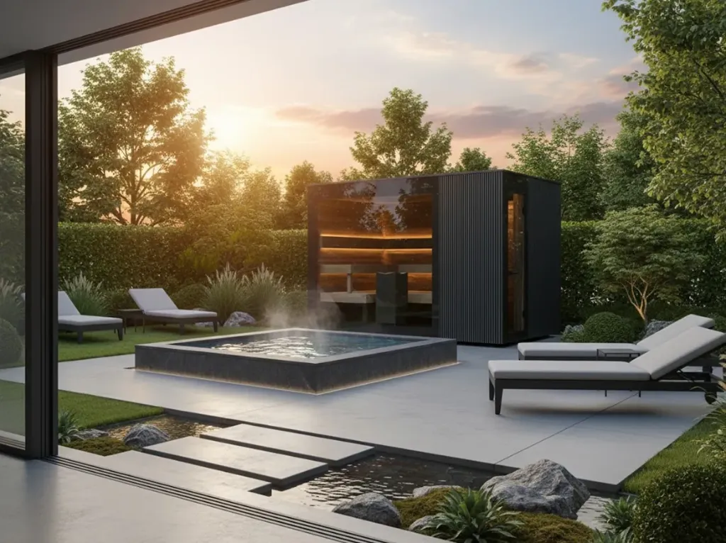 Gartensauna St. GALLEN XL Select Elegance   Deluxe-8