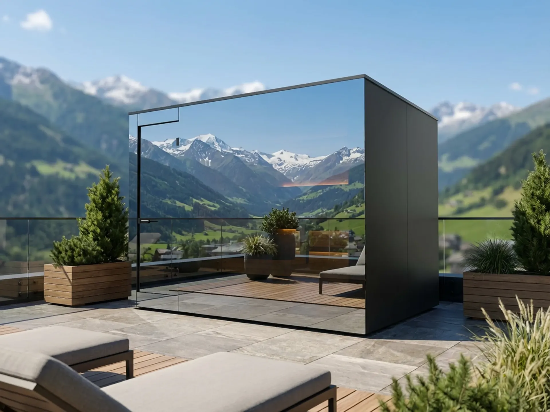 Gartensauna BERN XL Deluxe-8