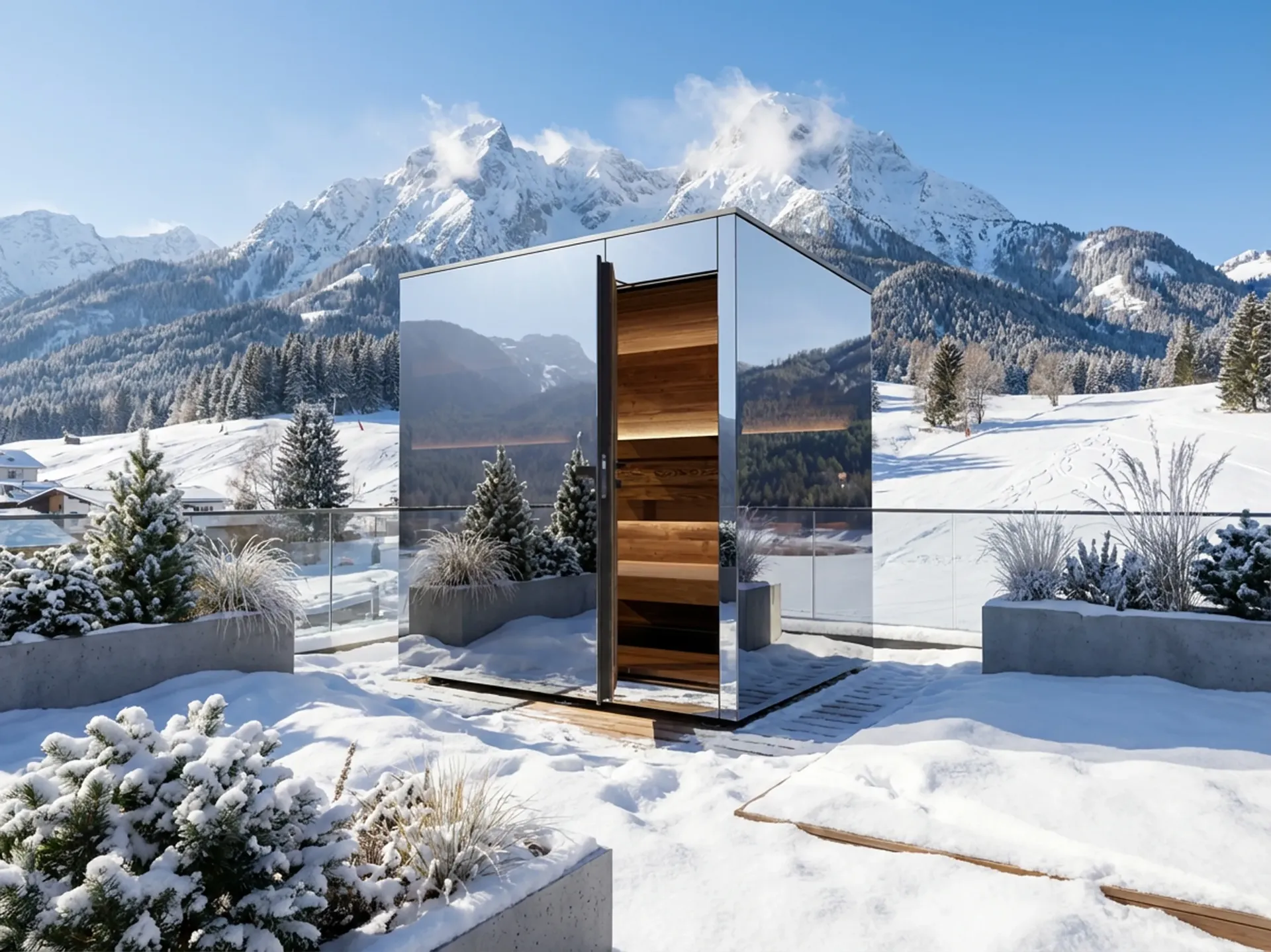 Gartensauna ZÜRICH Panorama Deluxe-DS